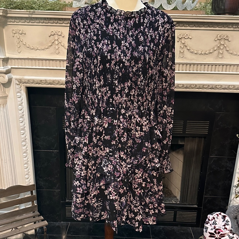 Floral Long Sleeve Dress Size XL